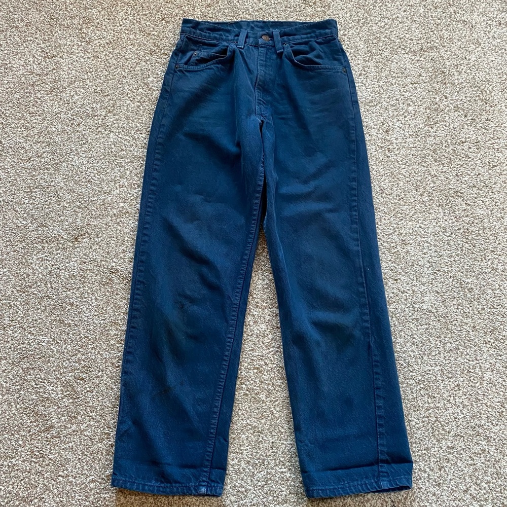 Levi's Women's Straight Leg Jeans in Dark Blue